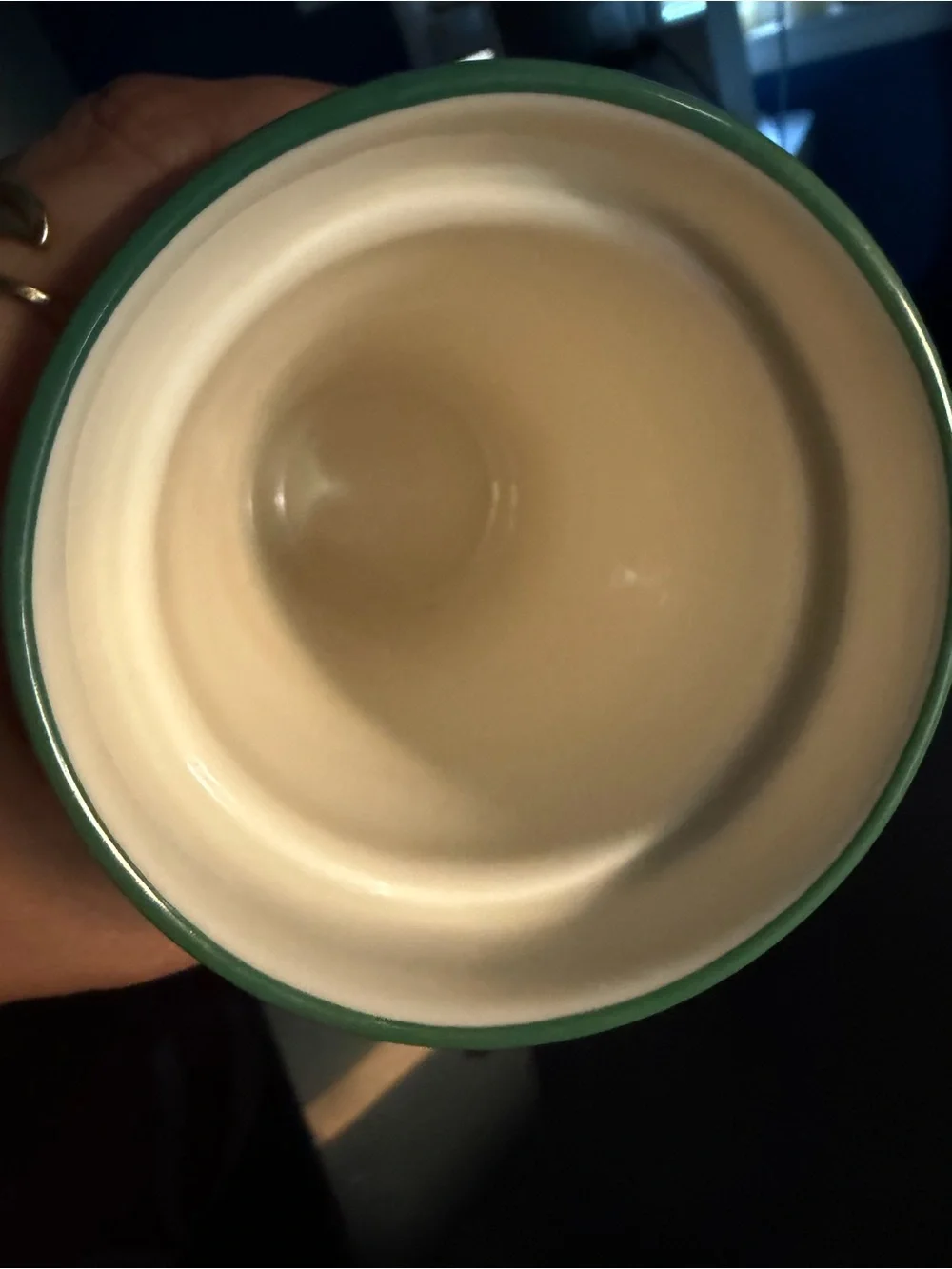 Starbucks Cream Ceramic Tumbler with Green Siren Logo